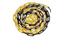 Plastový řetěz, žlutočerný Plastový řetěz, žlutočerný