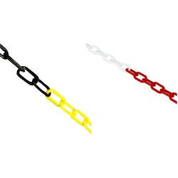 Plastový řetěz, žlutočerný