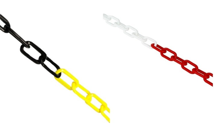Plastový řetěz, žlutočerný Plastový řetěz, žlutočerný