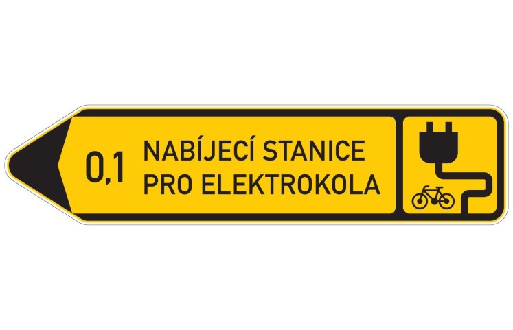 Cyklo značka - Nabíjecí stanice Cyklo značka - Nabíjecí stanice