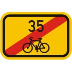 Cyklo značka IS21d - Směrová tabulka pro cyklisty