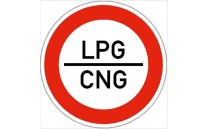 Dopravní značka - Zákaz vjezdu LPG/CNG Dopravní značka - Zákaz vjezdu LPG/CNG