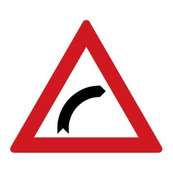 Dopravní značka A1a - Zatáčka vpravo