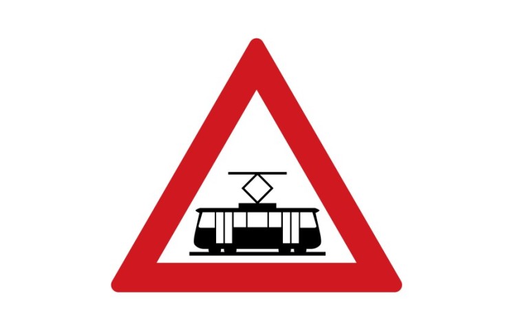 Dopravní značka A25 - Tramvaj