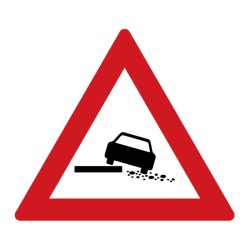 Dopravní značka A28 - Nebezpečná krajnice