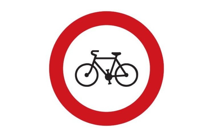 Dopravní značka B8 - Zákaz vjezdu jízdních kol Dopravní značka B8 - Zákaz vjezdu jízdních kol