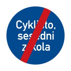 Dopravní značka C14b - Konec jiného příkazu