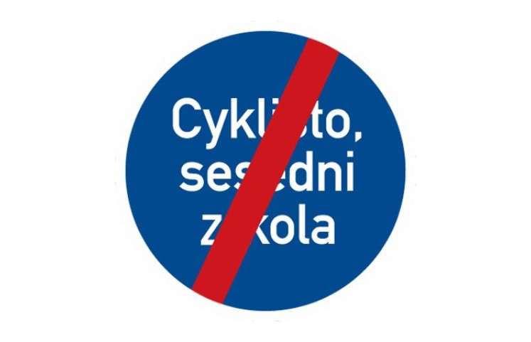 Dopravní značka C14b - Konec jiného příkazu