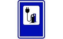 Dopravní značka IJ7 - Čerpací stanice (ELEKTRO)