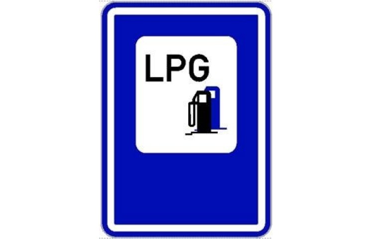 Dopravní značka IJ7 - Čerpací stanice (LPG)