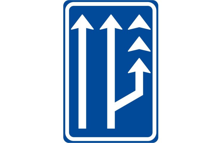 Dopravní značka IP18c - Jízdní pruh pro pomalá vozidla