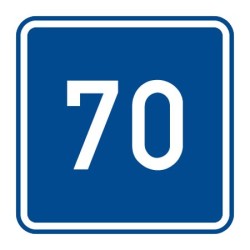 Dopravní značka IP5 - Doporučená rychlost