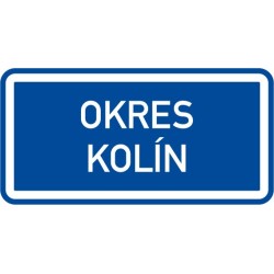 Dopravní značka IS14 - Hranice územního celku