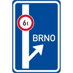 Dopravní značka IS9c - Návěst před křižovatkou