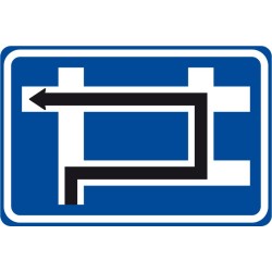 Dopravní značka IS9e - Návěst před křižovatkou