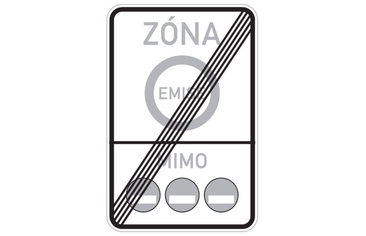 Dopravní značka IZ7b - Emisní zóna