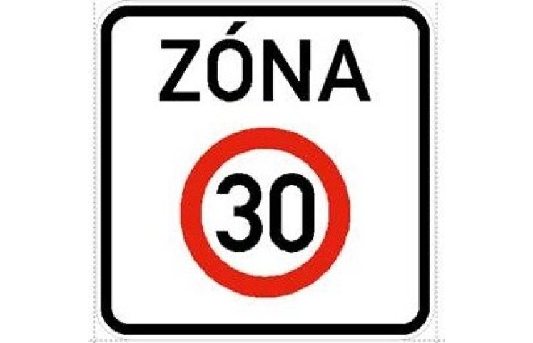 Dopravní značka IZ8a - Zóna s dopravním omezením