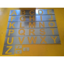 Kovové šablony písmen, 200mm