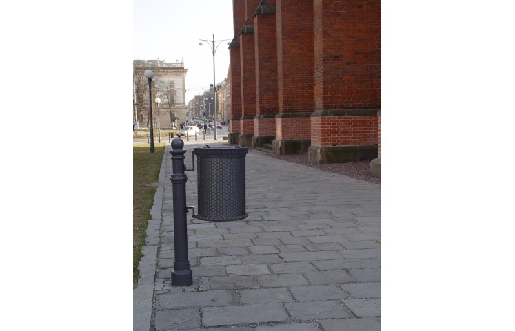 Litinový koš Masiv se sloupkem