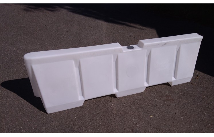 Plastové svodidlo - bílé