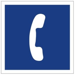 Plavební znak E14 - Telefonní stanice