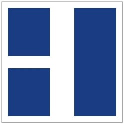 Plavební znak E9c - Plavidlo pluje po hlavní vodní cestě. Má přednost před plavidly na vedlejší vodní cestě