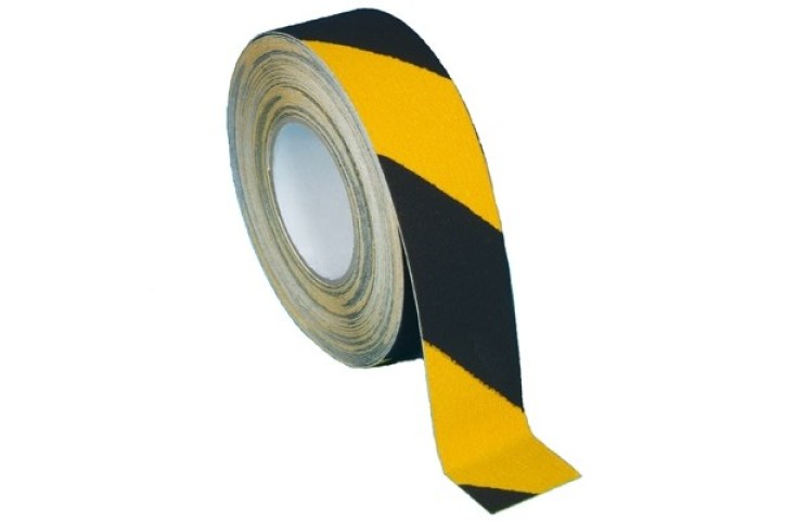 Protiskluzová páska žlutočerná 50mm x 18m Protiskluzová páska žlutočerná 50mm x 18m