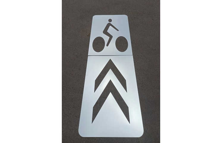 Šablona - V20 Piktogramový koridor pro cyklisty Šablona - V20 Piktogramový koridor pro cyklisty