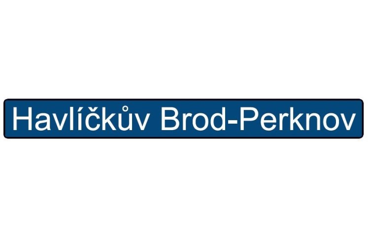 Železniční značka - Název zastávky