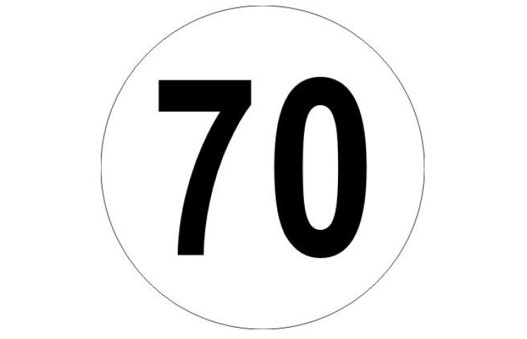 Železniční značka - Rychlostník 3