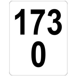 Železniční značka - Staničník bílý