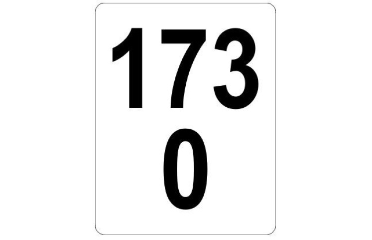 Železniční značka - Staničník bílý