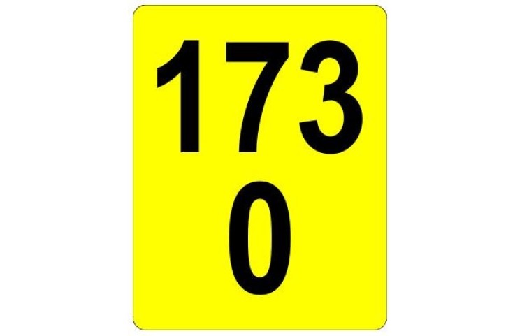 Železniční značka - Staničník žlutý Železniční značka - Staničník žlutý