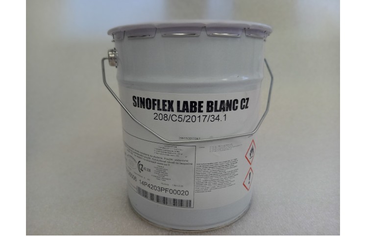 SINOFLEX LABE - Plastová barva pro vodorovné značení, 6kg, bílá